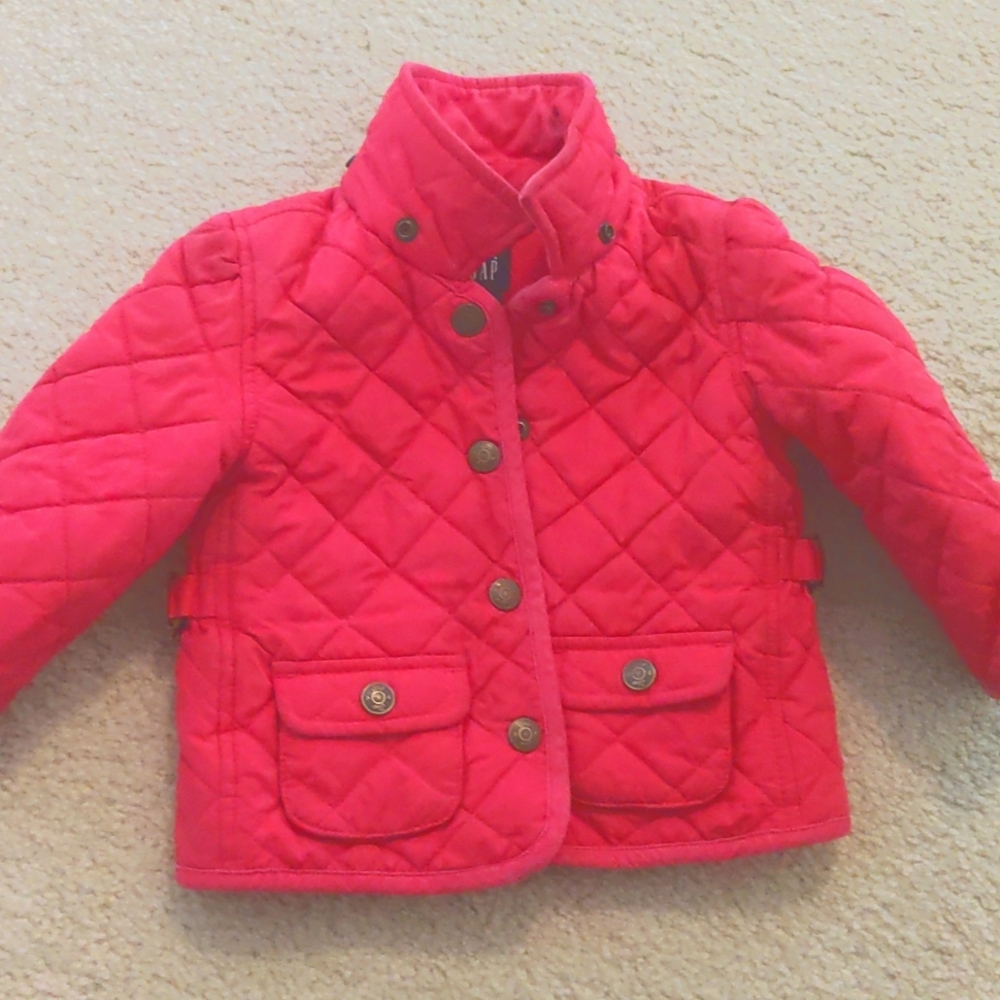 Pink quilted jacket